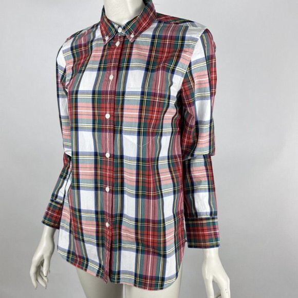 J Crew Classic-fit Cotton Poplin Shirt Women 4 NWT $90 Long Sleeve Button-Up - Picture 2 of 10